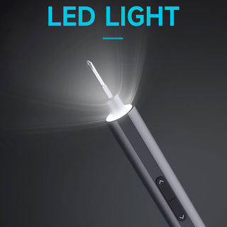 topteng Mini Electric Screwdriver 360°  Shadowless Built-in LED Lights 30 Magnetic Drill Bits