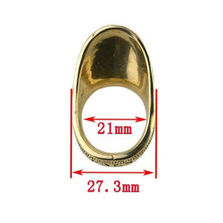Archery 21mm Copper Thumb Ring Finger Guard Bow Hunting Gear