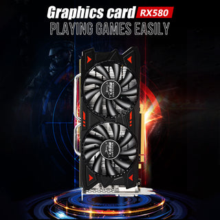 RX580 8G Independent Graphics Card Dual Fans Computer Gaming-grade Graphics Card