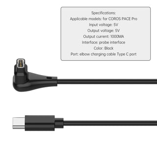 Charging Cable Charger Portable Replacement Adapter For COROS PACE Pro Watch