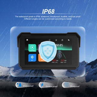 5-inch Wireless CarPlay Android Auto Navigation Waterproof for Motorcycles