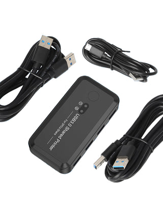 USB3.0 Switcher 2-Input 4-Output Dual Computers Share Printer Peripheral Switch