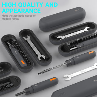 topteng Ratchet Screwdriver Set 50Nm Torque Ideal for Small Electronic Repairs