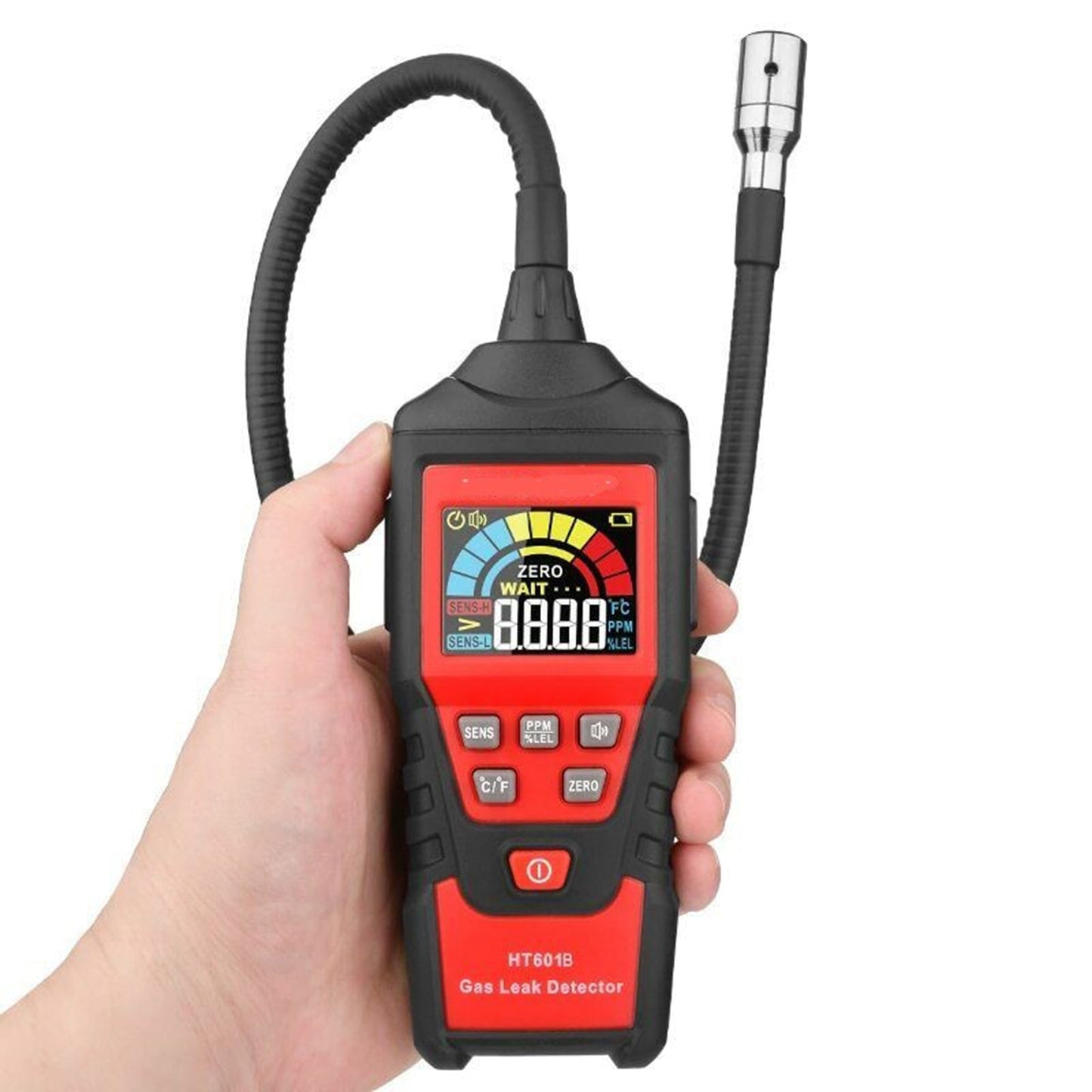 Gas Leak Detector Portable Combustible Gas Detector LCD Tester Visual Leakage Generic