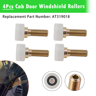 4Pcs Cab Door Roller AT319018 Fits For John Deere Skid Steer 240 250 260 270