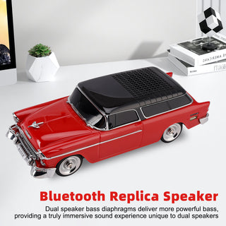 WS-1955 Bluetooth Replica Speaker Retro Speaker Car Design HD Sound TWS FM Radio