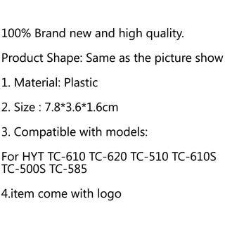 1PCS Belt Clip For HYT Hytera TC610 TC-620 TC-510 TC-610S TC-500S Two Way Radios