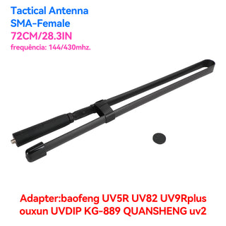 72CM SMA Female Foldable Tactical Antenna 144-430MHz for UV9R UV5R UV82 UV8D A58
