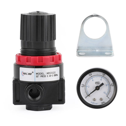 Air Control Compressor Pressure Gauge Relief Regulating Regulator Valve AR2000 Generic