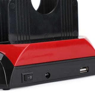 USB 2.0 to IDE/SATA External Hard Drive Docking Station 2 Bay 2.5" 3.5" HDD US