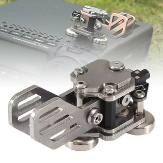 CW Dual paddle HF Shortwave Key Armor Scull Automatic Key Morse Code Mini Key