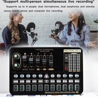 V10 Live Sound Card Kit with M800 Microphone – Streaming & Karaoke Audio Set