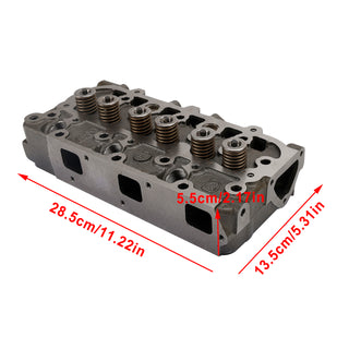 Complete Cylinder Head & Full Gasket Kit Compatible With Kubota D902 Engine
