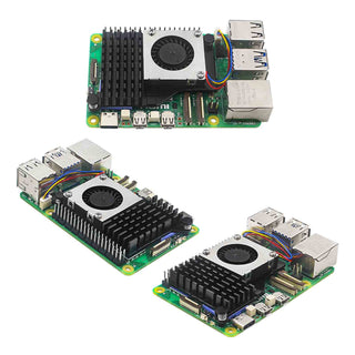 Raspberry Pi 5th Generation Radiator Active Cooler Aluminum Heat Sink Blower Fan