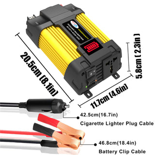 4000W Car Power Sine Wave Inverter w LED Display DC 12V To AC 220V Inverter