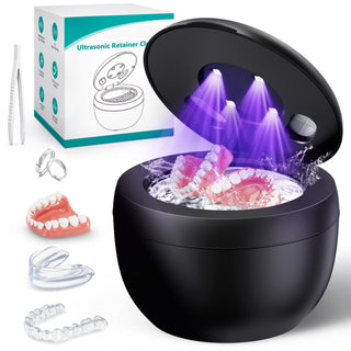 45kHz Ultrasonic Retainer Cleaner – 200ML Dental & Jewelry Cleaner