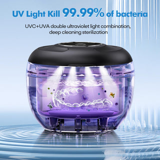 45kHz Ultrasonic Retainer Cleaner – 200ML Dental & Jewelry Cleaner